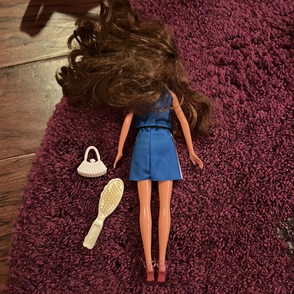 Barbie Puma Outfit Blue Top & Skirt Set Sporty Fashion Doll w/ purse & brush​ - Picture 6 of 9